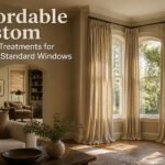 Various types of window treatments displayed in a bright room.